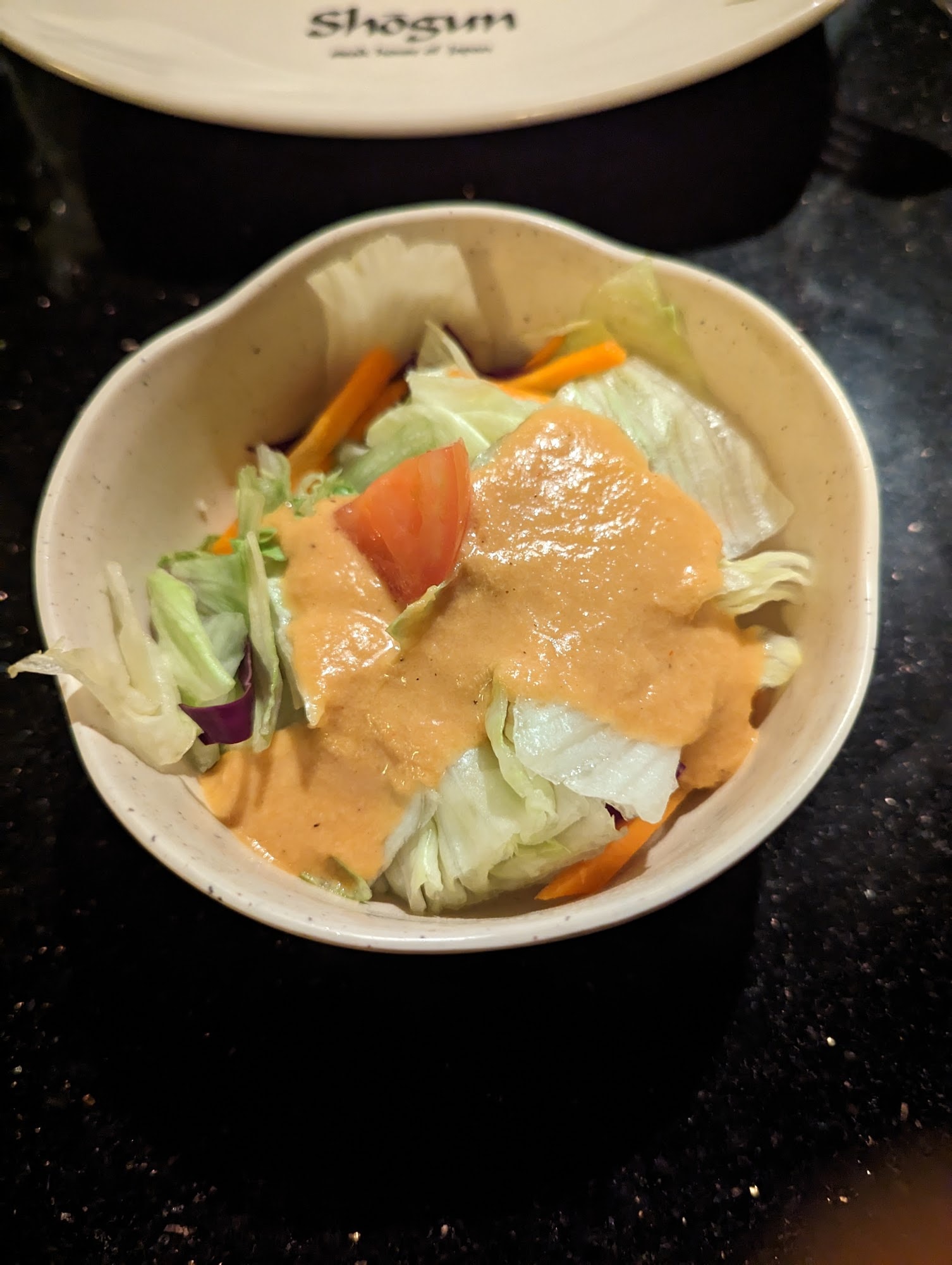 Salad at Shogun